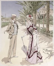 Auf der Promenade des Anglais, Nizza, Februar 1899