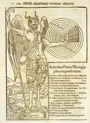 Pan, der universelle Gott, und die Elemente, die er repräsentiert