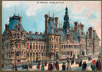 Paris. Weltausstellung 1889: Rathaus in Paris