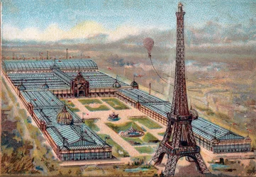 Paris. Weltausstellung 1889: Eiffelturm