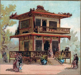 Paris. Weltausstellung 1889: Der Japan-Pavillon