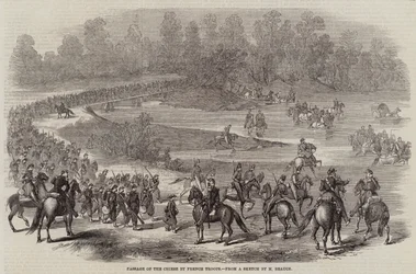 Übergang der Chiese durch französische Truppen (Stich)