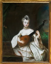 Antoine Pesne, Dame mit Gitarre