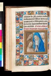 Pietà aus dem Stundenbuch, MS 92 f.18v, Westfrankreich