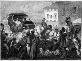 Papst Pius VII (PIO PIUS) (1742-1823) verließ Paris am 4. April