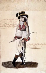 Ganzkörperporträt von Francois Athanase (Francois-Athanase) de Charette de la Contrie (1763-1796), royalistischer Anführer der Vendée - Musée Dobrée, Nantes