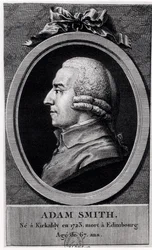 Porträtmedaillon von Adam Smith (1723-90)