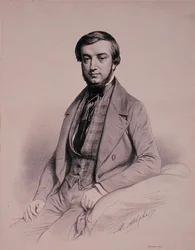 Porträt von Adolphe-Clair Lecarpentier, graviert von Marie Alexandre Alophe