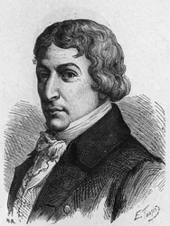 Porträt von Ami (Aimé) Argand (1755-1803), Schweizer Physiker - in „Album der Wissenschaft; berühmte Wissenschaftler; Große Entdeckungen“ 1896