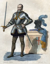 Porträt von Anne de Montmorency, Herzog von Montmorency (1492-1567), französischer Soldat, Staatsmann und Diplomat
