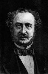 Porträt von Antoine Agenor, Herzog von Gramont (1819-1880), französischer Diplomat und Politiker. Gravur in „Le Monde Illustré“ Nr. 1191 vom 24. Januar 1880