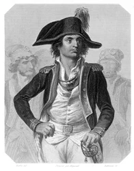 Porträt von Antoine Joseph Santerre, französischer Politiker. In „L