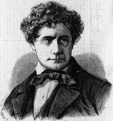 Porträt von Brigham Young (1801-1877), amerikanischer Politiker und Führer der Mormonen. Stich in „Le Monde Illustré“, Nr. 39 vom 9. Januar