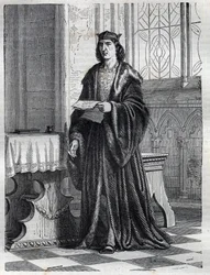 Porträt von Kardinal Pietro Carafa oder Caraffa oder Giovanni Pietro Caraffa, zukünftiger Papst Paul IV. (Paolo IV 1476-1559) Gravur in „Geschichte der Päpste (...) Verbrechen der Königinnen, Könige und Kaiser durch die Jahrhunderte“ von Maurice Lachatre