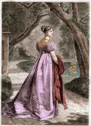 Porträt von Catherine von Württemberg (1783-1835) Königin von Westphalen - Porträt von Catherine von Württemberg, Ehefrau von Jerome Bonaparte, Königin von Westphalen (1783-1835) - in „Histoire de l