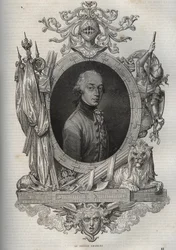 Porträt von Karl von Österreich-Teschen (1771-1847) (Erzherzog Karl von Österreich), Erzherzog von Österreich, Herzog von Teschen - Erzherzog Karl, Herzog von Teschen - aus der „Neuen Nationalen Enzyklopädie“ von Maurice La Charest