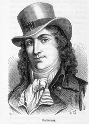 Porträt von Charles Jean Marie Barbaroux (1767 - 1794), ein französischer Politiker, der die Marseille-Föderierten anführte, als die Tuilerien 1792 eingenommen wurden