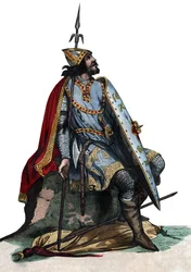 Porträt von Karl Martell (688-741), fränkischer Militär- und Politikanführer