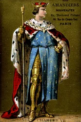 Porträt von Karl VII. (1403-1461).
