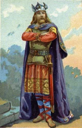 Porträt von Childebert I., König der Franken von 511 bis 558