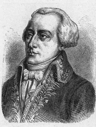 Porträt von Claude Louis Petiet (1749-1806), Kriegskommissar. Gravur von 1889. Private Sammlung.