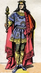 Porträt von Chlothar III., König der Franken (652-673).