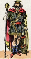 Porträt von Chlothar I., König der Franken von 511 bis 561.