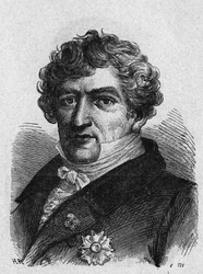 Porträt von Cuvier (1769-1832), französischer Zoologe und Paläontologe - in „Album der Wissenschaft; berühmte Wissenschaftler; Große Entdeckungen“ 1896.