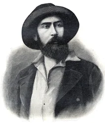 Porträt von Doktor Noel Eugene Ballay (1847-1902), französischer Entdecker und Kolonialverwalter, der zweite Generalgouverneur von Französisch-Westafrika. Gravur 1902. Private Sammlung.