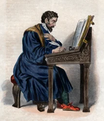 Porträt von Étienne Jodelle (1532-1573), französischer Dramatiker und Dichter