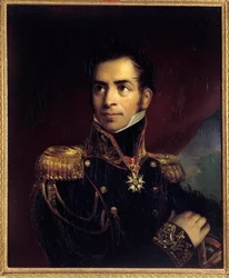 Porträt von General Baron Gourgaud (1783-1852) Anonymes Gemälde. 19. Jahrhundert. Ile d