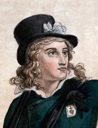 Porträt von Henri du Vergier (Verger), comte de La Rochejaquelein (1772-1794), General der royalistischen Vendeanischen Aufstandsbewegung (Krieg in der Vendée) während der Französischen Revolution