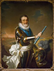 Porträt von Heinrich IV. von Frankreich in Rüstung