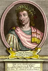 Porträt von Hercules Savinien von Cyrano de Bergerac (1619 - 1655) französischer Schriftsteller.