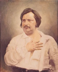 Porträt von Honore de Balzac (1799-1850) nach einem Daguerreotyp