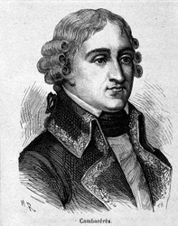 Porträt von Jean Jacques Régis de Cambacérès, Herzog von Parma, französischer Jurist und Politiker (1753-1824) - Gravur - in „L