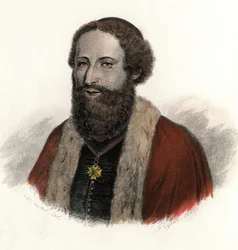 Porträt von Joseph Pitton de Tournefort (1656-1708), französischer Reisender und Botaniker. In „Porträts der nützlichen Männer“