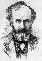 Porträt von Jules Janssen (1824-1907), französischer Astronom, eine Methode zur Beobachtung von Sonnenprotuberanzen. Gravur in „Le Monde Illustré“ Nr. 911 vom 26. September.