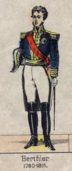 Porträt von Louis Alexandre Berthier (1753-1815), Prinz von Neuchâtel, Marschall von Frankreich - Bild von Epinal aus dem späten 19. Jahrhundert - Private Sammlung