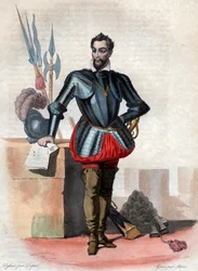 Porträt von Ludwig I. de Bourbon, Prinz von Condé (1530-1569), Hugenottenführer und General.