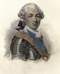 Porträt von Louis Jean Marie de Bourbon, Herzog von Penthièvre (1725-1793), Großadmiral und französischer Mäzen. in „Portraits des hommes utiles“