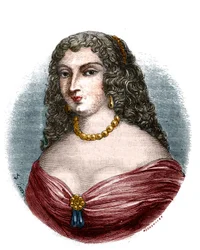 Porträt von Mademoiselle de la Fayette (Louise de La Fayette 1618-1665), Mätresse von König Ludwig XIII. In „Histoire des papes-kings-queens-et-empereurs à travers les siècles“ von Mau