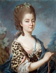 Porträt von Marie Aurora von Sachsen (1748-1821), Großmutter der Schriftstellerin George Sand