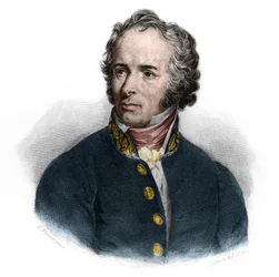 Porträt von Maximilien Sébastien Foy (1775-1825), französischer Militärführer und Staatsmann. In „Livre des orateurs“ von Louis de Cormenin Timon. 1842. Privatsammlung