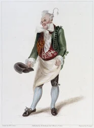 Porträt von Monsieur Gattie im Ballett der angenommenen Bäuerin