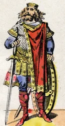 Porträt von Pharamond, König der Salischen Franken (Regierungszeit zwischen 420-428)