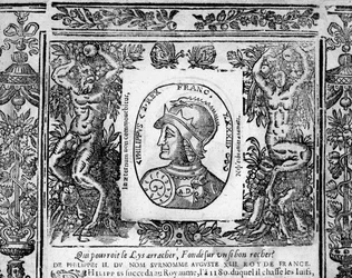 Porträt von Philippe Auguste - Gravur