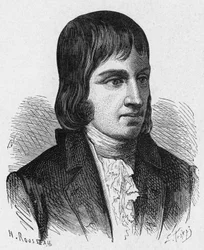 Porträt von Philippe Lebon (1769-1804), französischer Ingenieur und Chemiker (Erfinder der Gasbeleuchtung) - in „Album der Wissenschaft; berühmte Wissenschaftler; große Entdeckungen“, 1896.