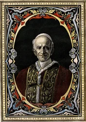 Porträt von Papst Leo XIII. (Leone XIII, Giacchino Pecci)