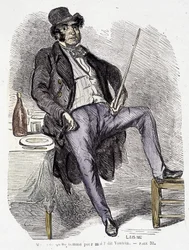 Porträt von Vautrin (Figur inspiriert von Vidocq) - in „Glanz und Elend der Kurtisanen“ von Balzac